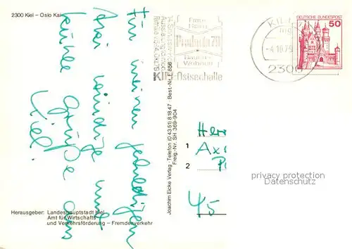 AK / Ansichtskarte Kiel Ostsee Kai Faehrschiffe Fliegeraufnahme Kiel