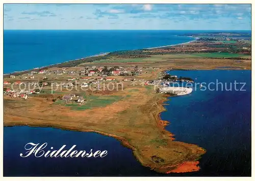 AK / Ansichtskarte Neuendorf_Hiddensee Fliegeraufnahme Neuendorf Hiddensee