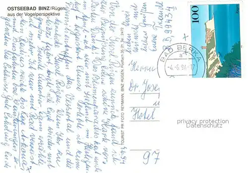 AK / Ansichtskarte Binz_Ruegen Fliegeraufnahme Binz_Ruegen