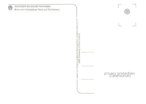 AK / Ansichtskarte Schleswig_Schlei Wikinger Museum Haithabu Fliegeraufnahme Schleswig_Schlei