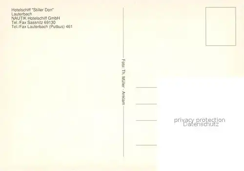 AK / Ansichtskarte Lauterbach_Putbus Hotelschiff Stiller Don Fliegeraufnahme Lauterbach Putbus