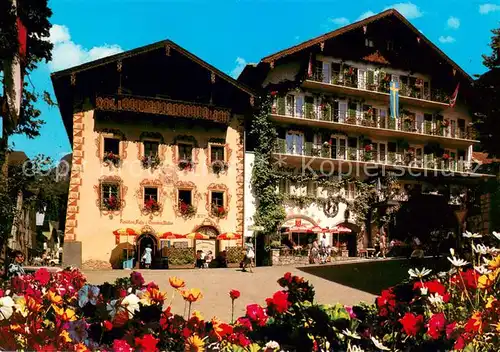 AK / Ansichtskarte St_Wolfgang_Salzkammergut Alte Buergerhaeuser St_Wolfgang_Salzkammergut