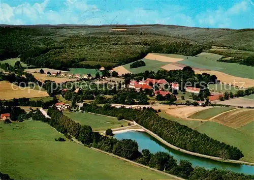 AK / Ansichtskarte Hardehausen Gaststaette und Pension Haus Variemann Fliegeraufnahme Hardehausen