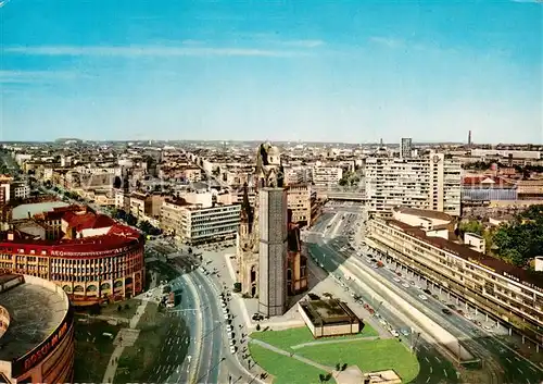 AK / Ansichtskarte Berlin Blick vom Europacenter auf die Kaiser Wilhelm Gedaechtniskirche Berlin