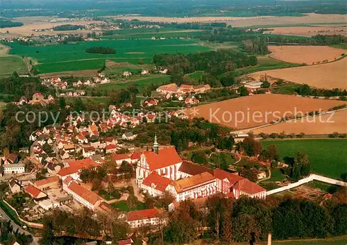 AK / Ansichtskarte Panschwitz Kuckau Zisterzienserinnen Abtei Klosterstift St Marienstern Fliegeraufnahme Panschwitz Kuckau