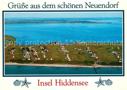 AK / Ansichtskarte Neuendorf_Hiddensee Fliegeraufnahme Neuendorf Hiddensee