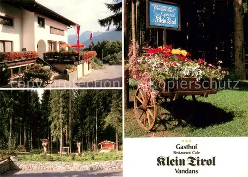 AK / Ansichtskarte Vandans_Vorarlberg Gasthof Restaurant Klein Tirol Kinderspielplatz Vandans Vorarlberg