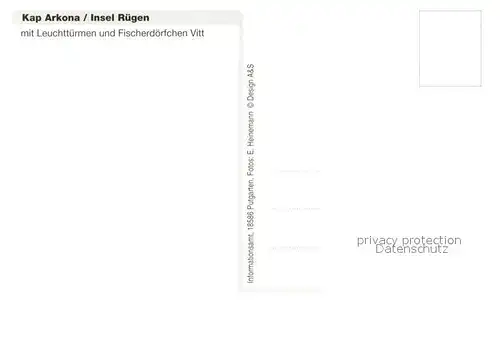 AK / Ansichtskarte Kap_Arkona Fliegeraufnahme mit Leuchttuermen und Fischerdoerfchen Vitt Kap_Arkona