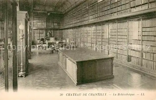 AK / Ansichtskarte Chantilly_Oise Bibliothek 