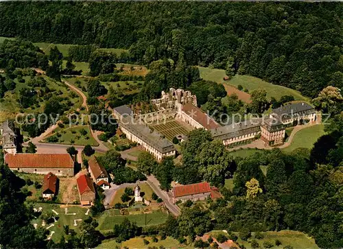 AK / Ansichtskarte Arnsburg_Hessen Kloster mit Ruine aus dem 13. Jhdt. Fliegeraufnahme Arnsburg Hessen