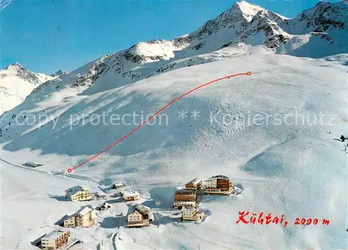 AK / Ansichtskarte Kuehtai Schi  und Sonnenparadies Hoteldorf Wintersportplatz Alpen Fliegeraufnahme Kuehtai