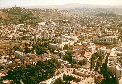 AK / Ansichtskarte Jerusalem_Yerushalayim Old City aerial view Jerusalem_Yerushalayim