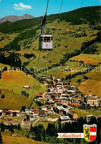 AK / Ansichtskarte Saalbach Hinterglemm Hoehenluftkurort Seilbahn auf den Schattberg Kitzbueheler Alpen Saalbach Hinterglemm