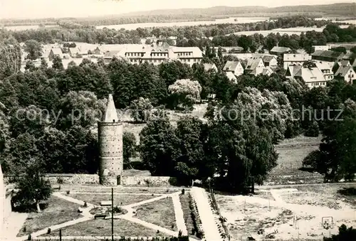 AK / Ansichtskarte Osno_Lubuskie Stadtpanorama Turm Festungsruine 15. Jhdt. Fliegeraufnahme Osno Lubuskie