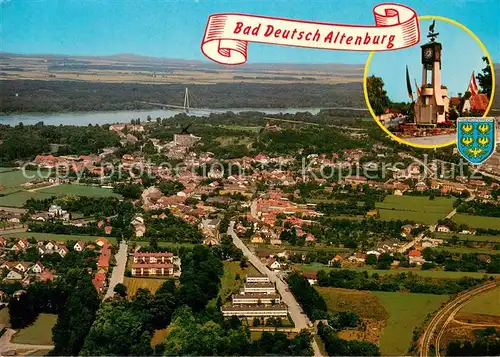 AK / Ansichtskarte Bad_Deutsch Altenburg Kurort im March Donauland Staerkste Jod Schwefelquelle oesterreichs Fliegeraufnahme Bad_Deutsch Altenburg
