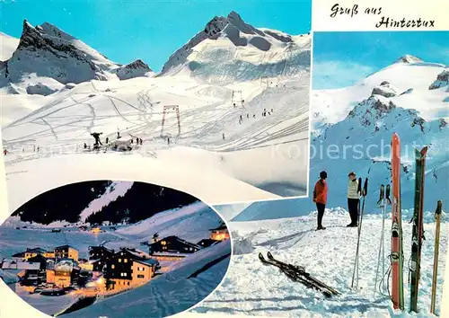 AK / Ansichtskarte Hintertux_Zillertal Schigebiet Sommerbergalm Mondnacht Tuxerjoch Blick gegen Olperer Zillertaler Alpen Hintertux_Zillertal