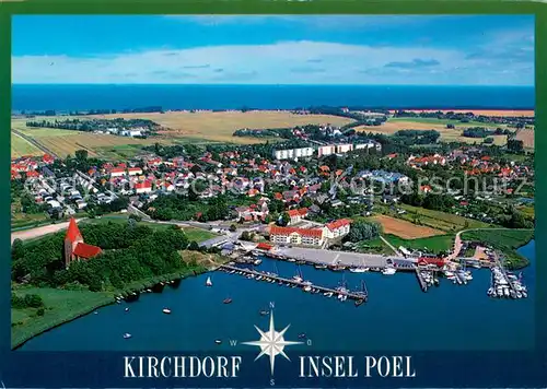 AK / Ansichtskarte Kirchdorf_Insel_Poel Fliegeraufnahme Kirchdorf_Insel_Poel