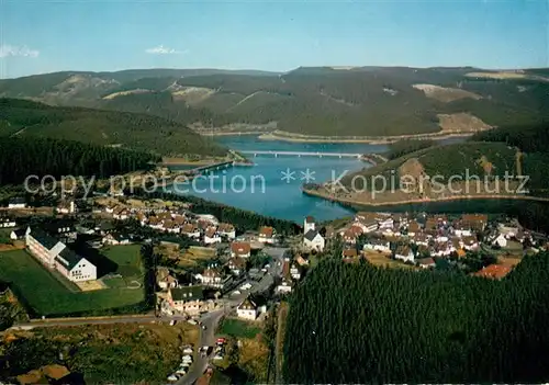 AK / Ansichtskarte Schulenberg_Oberharz Fliegeraufnahme mit Okertalsperre Schulenberg_Oberharz