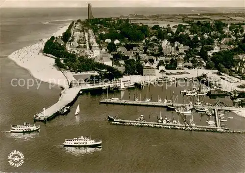 AK / Ansichtskarte Laboe Fliegeraufnahme mit Marine Ehrenmal Laboe