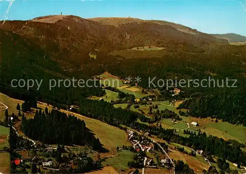 AK / Ansichtskarte Feldberg_Schwarzwald Fliegeraufnahme mit Feldberggipfel und Baerental Feldberg Schwarzwald
