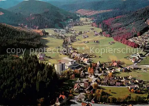 AK / Ansichtskarte Baiersbronn_Schwarzwald Schwarzwald Sanatorium Obertal Fliegeraufnahme Baiersbronn Schwarzwald