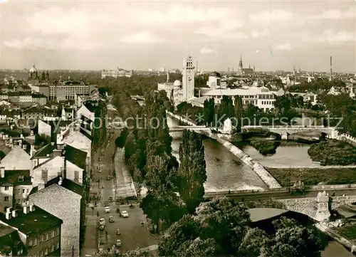 AK / Ansichtskarte Muenchen Partie an der Isar mit Deutschem Museum Muenchen