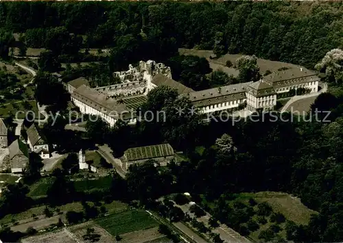 AK / Ansichtskarte Arnsburg_Hessen Ehem Kloster mit Kirchenruine Fliegeraufnahme Arnsburg Hessen