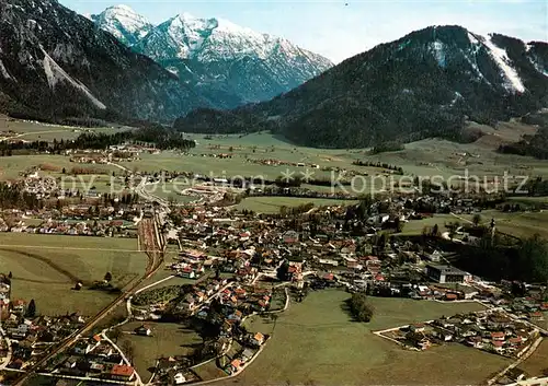 AK / Ansichtskarte Ruhpolding Fliegeraufnahme mit Sonntagshorn Ruhpolding