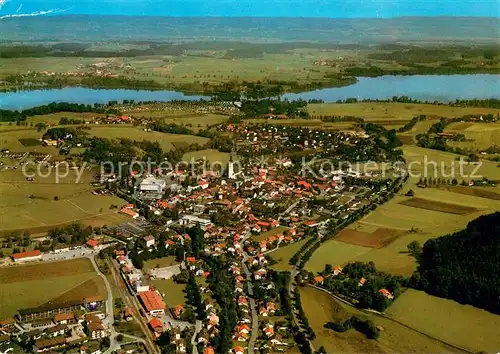 AK / Ansichtskarte Waging_See Fliegeraufnahme Waging_See