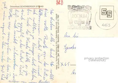 AK / Ansichtskarte Schoenberger_Strand Fliegeraufnahme Schoenberger_Strand