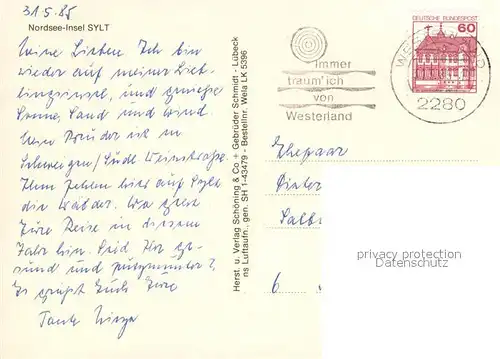 AK / Ansichtskarte Insel_Sylt Nordseeinsel Fliegeraufnahme Insel_Sylt