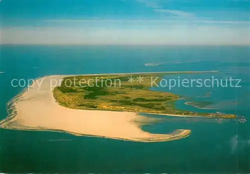AK / Ansichtskarte Amrum Nordseeinsel Kniepsand Fliegeraufnahme von Suedosten aus ca. 1500 m Hoehe Amrum