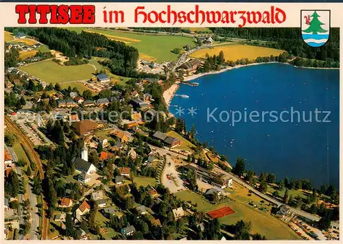 AK / Ansichtskarte Titisee Ferienort im Hochschwarzwald Fliegeraufnahme Titisee