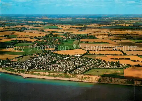 AK / Ansichtskarte Kleinwaabs Ferienzentrum Paul Heide an der Ostsee Fliegeraufnahme Kleinwaabs