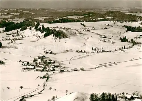 AK / Ansichtskarte Maierhoefen_Allgaeu Winterlandschaft Fliegeraufnahme Maierhoefen Allgaeu