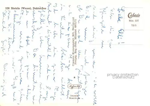 AK / Ansichtskarte Rinteln Doktorsee Fliegeraufnahme Rinteln