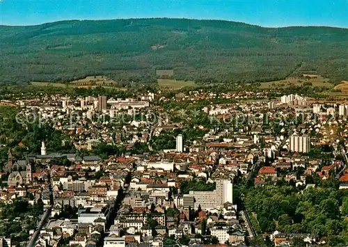 AK / Ansichtskarte Bad_Homburg Teilansicht mit Sanatorium Wicker im Vordergrund Fliegeraufnahme Bad_Homburg