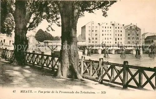 AK / Ansichtskarte Meaux_Seine_et_Marne Vue prise de la Promenade des Trinitaires Meaux_Seine_et_Marne