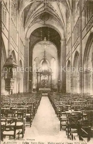 AK / Ansichtskarte Alencon Eglise Notre Dame Maitre autel et Chaire XVIe siecle Alencon