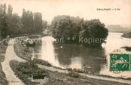 AK / Ansichtskarte Trilport Aux bords de la Marne et l ile Trilport