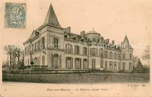 AK / Ansichtskarte Bry sur Marne Chateau facade nord Bry sur Marne