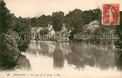 AK / Ansichtskarte Nemours_Seine et Marne Vue sur le Loing Nemours Seine et Marne
