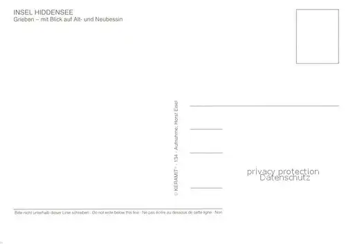AK / Ansichtskarte Insel_Hiddensee mit Blick auf Alt und Neubessin Insel Hiddensee