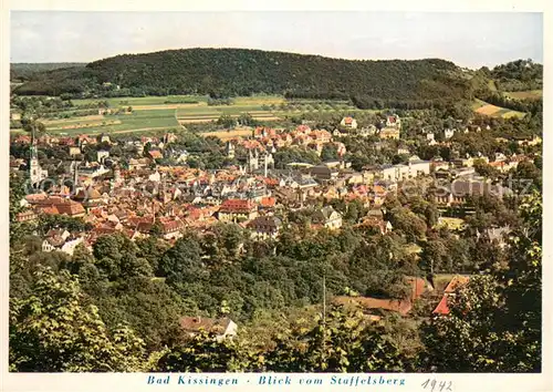 AK / Ansichtskarte Bad_Kissingen Blick vom Staffelsberg Bad_Kissingen