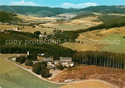 AK / Ansichtskarte Usseln Ev Familien Ferienstaette Fliegeraufnahme Usseln