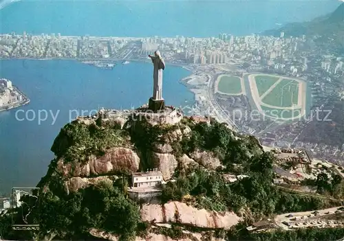AK / Ansichtskarte Rio_de_Janeiro Vista Aerea do Cristo Redentor Rio_de_Janeiro