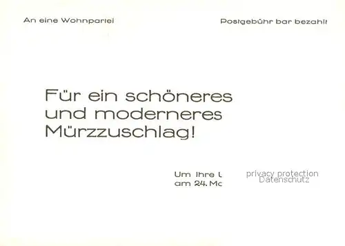 AK / Ansichtskarte Muerzzuschlag Volkshaus mit Kirche Muerzzuschlag