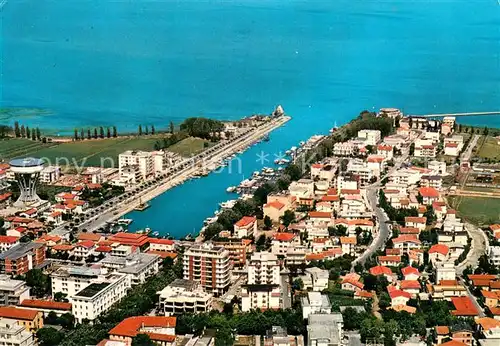 AK / Ansichtskarte Lignano_Pineta Kleiner Hafen Fliegeraufnahme Lignano Pineta