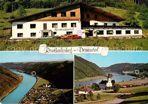AK / Ansichtskarte Engelhartszell_Donau_Oberoesterreich Ronthalerhof Donautal Fliegeraufnahme Engelhartszell_Donau
