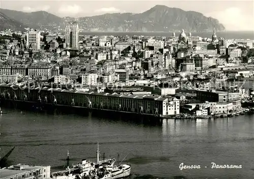 AK / Ansichtskarte Genova_Genua_Liguria Fliegeraufnahme Genova_Genua_Liguria